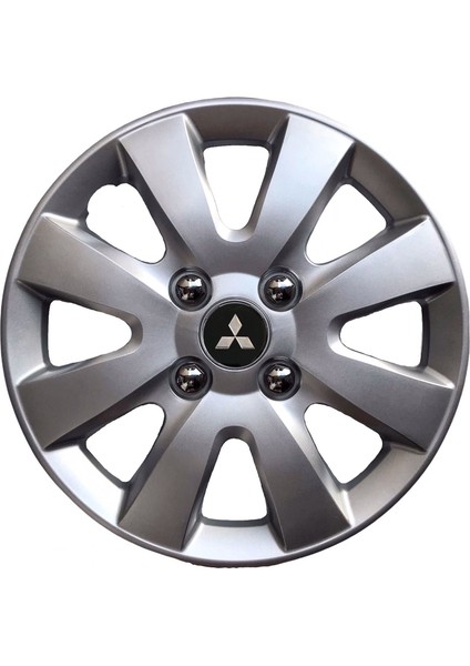 Mitsubishi Attrage 14'' Inç Gri 4'lü Set Jant Kapağı Çelik Jant Görünümlü