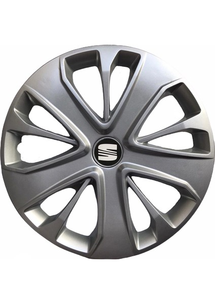 Seat Ibiza 15'' Inç Gri 4'lü Set Jant Kapağı Çelik Jant Görünümlü