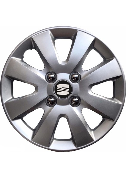 Seat Leon 15'' Inç Gri 4'lü Set Jant Kapağı Çelik Jant Görünümlü