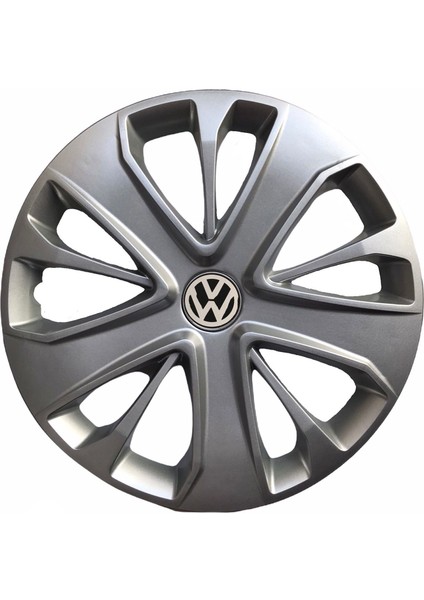 Volkswagen Santana 15'' Inç Gri 4'lü Set Jant Kapağı Çelik Jant Görünümlü