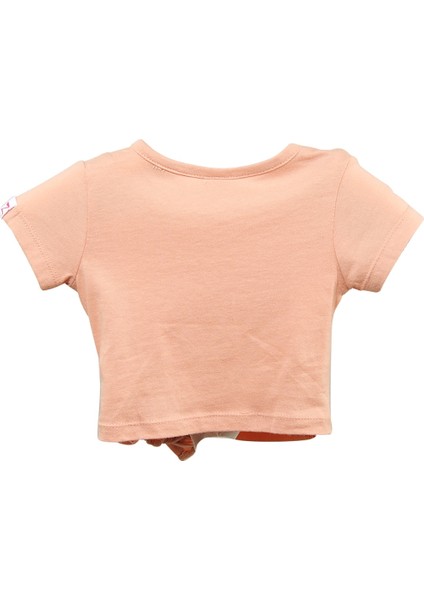 Kız Çocuk Pudra Go Play Baskılı ve Bağlamalı T-Shirt (4-12YAŞ) indirimleri