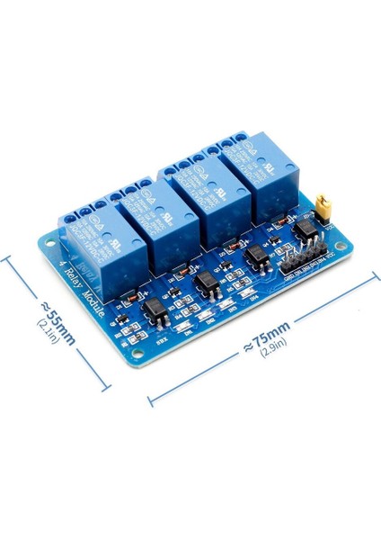 4 Kanal 12V Röle Modül -- Ac 250V 10A -- Optokuplör Izolasyon