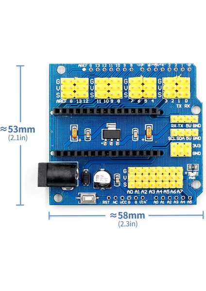 Arduino Nano 3.0 Io Proto Shield Genişleme Kartı Kolay Bağlantı