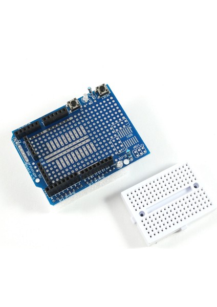Arduino Uno R3 Proto Shield V5 + Breadboard