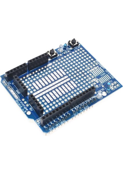 Arduino Uno R3 Proto Shield V5 + Breadboard