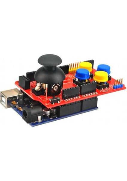Arduino Joystick Shield 2 Eksen Xy Joystick Nrf24L01 Nokia5110 Bluetooth Shield fırsatları