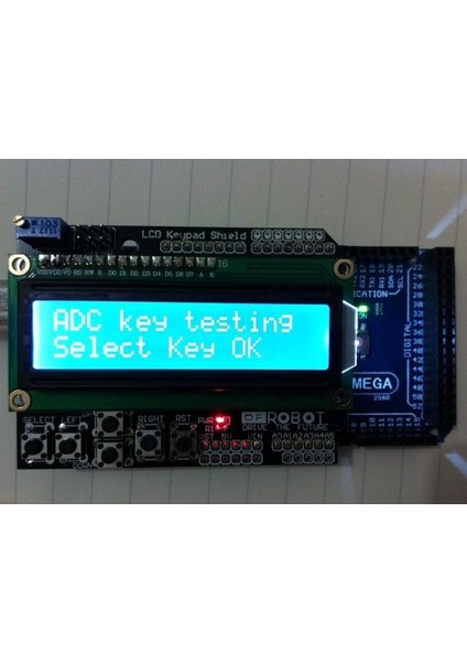 Arduino LCD Keypad Shield 1602 - 16X2 LCD Ekran ve Tuş Takımı