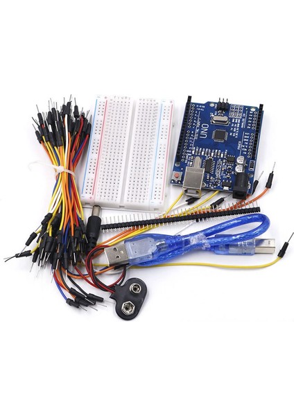 Elektronik Başlangıç Seti Arduino Uno R3 Starter Kit 70 Parça modelleri