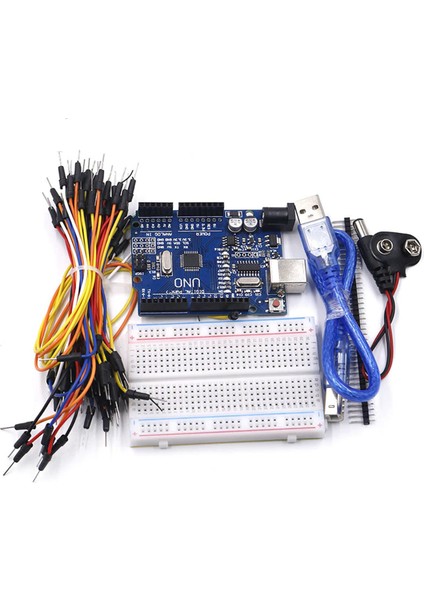 Elektronik Başlangıç Seti Arduino Uno R3 Starter Kit 70 Parça fırsatları