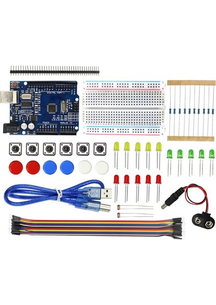 Elektronik Başlangıç Seti Arduino Uno R3 Starter Kit Kutu 78PARÇA