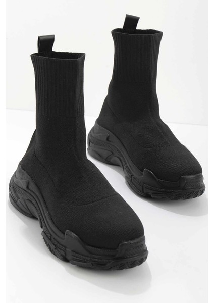 Siyah File Kadın Sneaker K01591200082