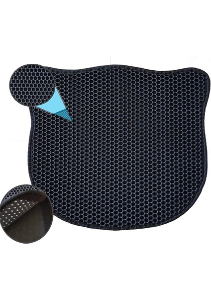 Kum Toplayan Elekli Kedi Kum Paspası Siyah 58X67 cm
