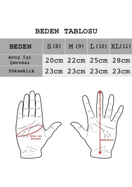 Kuzu Derisi Polarlı Eldiven