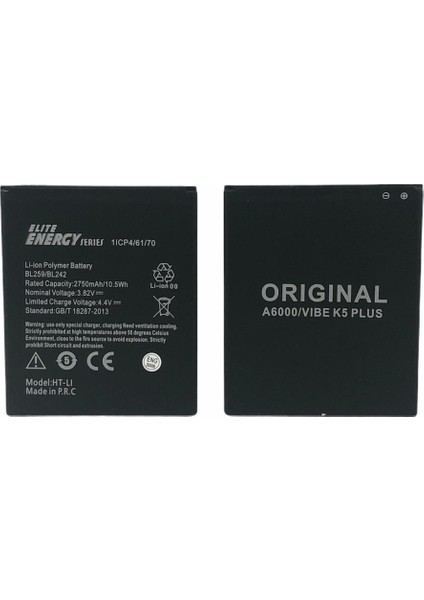 Elite Energy Lenovo K3 BL242 BL259 Batarya Pil