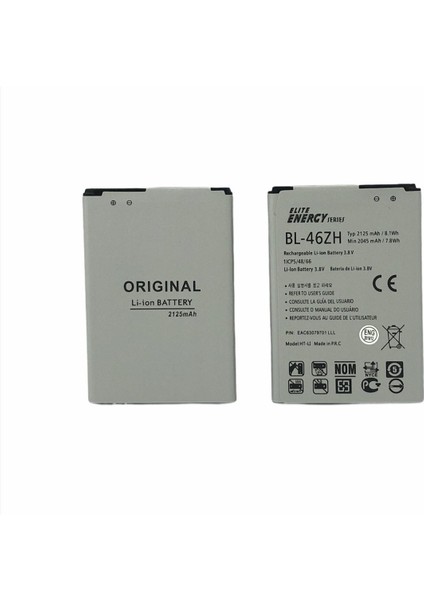 Elite Energy Lg K7 BL-46ZH Batarya Pil