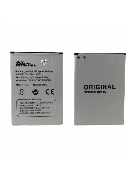 Elite Energy Vestel Venüs 5.0V Batarya Pil