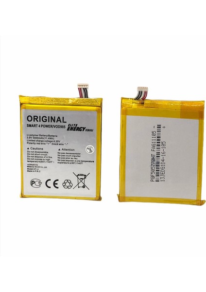 Elite Energy Vodafone 985 Smart 4 Power Batarya Pil