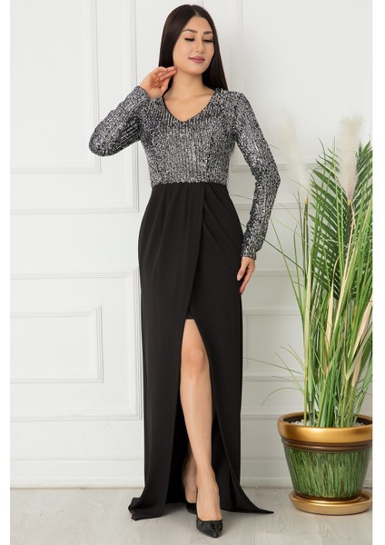 Ayla 13067 Pul Payet Elbise