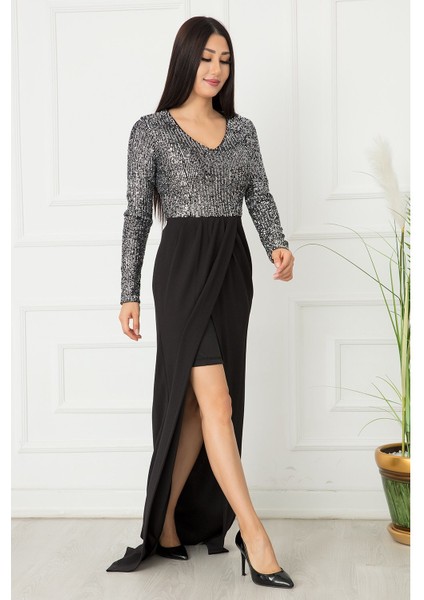 Ayla 13067 Pul Payet Elbise