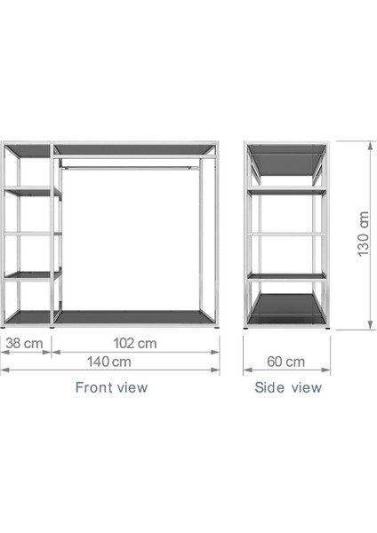 Gökhan Dekorasyon  Orta Stand 130CM