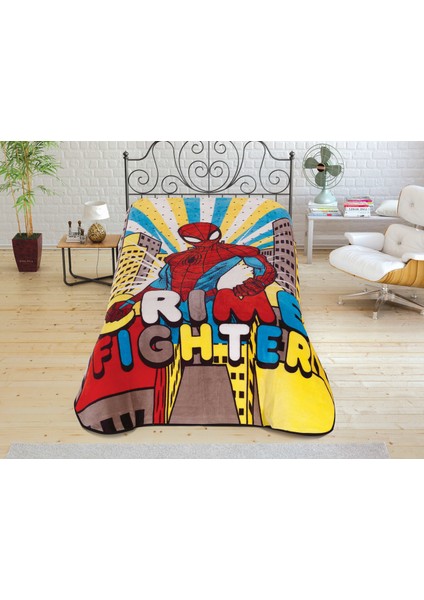 Lisanslı Spiderman Crime Battaniye