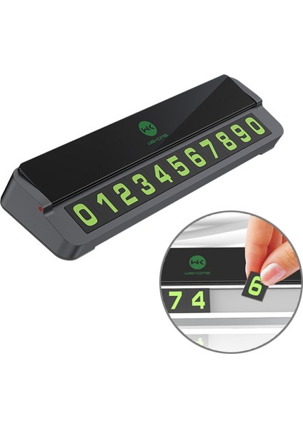 Wk WT-SP06 Gizli Güneş Kremi Yüksek Sıcaklık Geçici Park Kart-Siyah (Yurt Dışından) fiyatları