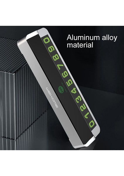 Wk WT-SP06 Gizli Güneş Kremi Yüksek Sıcaklık Geçici Park Kart-Siyah (Yurt Dışından) indirimleri