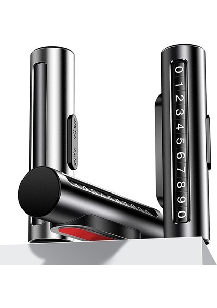 Araba Metal Rulo Yaratıcı Geçici Park Kartı Otopark Numarası Kartı-Gümüş (Yurt Dışından) fırsatları