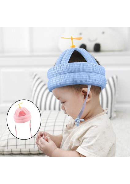 Güvenlik Şapka Tampon Bonnet Pamuk Çocuk Anti-Çarpışma Headguard Yusufçuk Yusufçuk Pembe (Yurt Dışından)