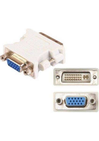 DVI 24+5 Erkek To VGA Dişi Çevirici Dönüştürücü Adaptör