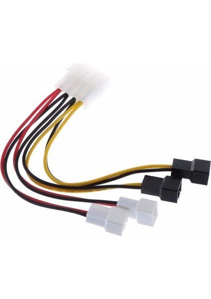 Molex 4 Pin To 3 Pin Fan Konnektör Soket Çevirici Kablo