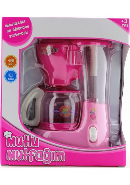 Mutlu Mutfağım Mini Kahve Makinası Koyu Pembe 0037