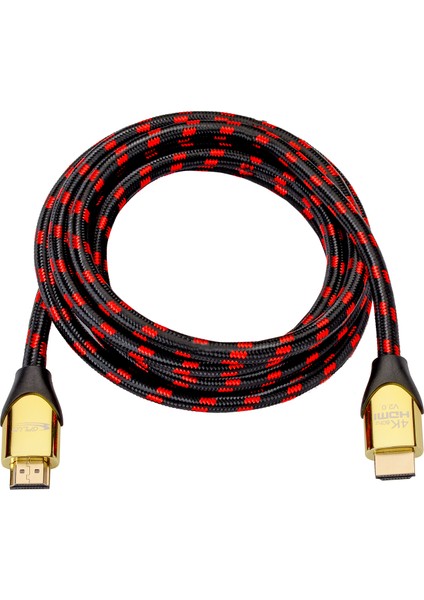 4K60 1 Metre HDMI 2.0 18 Gbps 4K Ultra Hd Premium Sertifikalı 4K 60Hz 26 AWG  D-Hdr Hdcp 2.2 Earc Destekli 18 Gbps Yüksek Çözünürlüklü HDMI 2.0 Görüntü Kablosu 4K6010 1 Metre