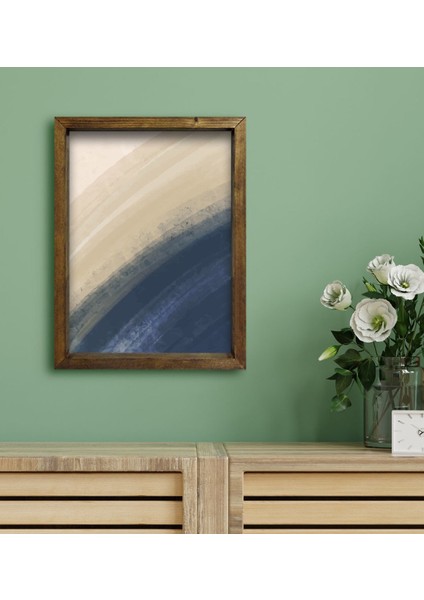 Gift Otel Odası Konseptli Doğal Masif Ahşap Çerçeveli Tablo 30X40CM-15