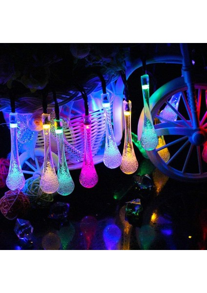 LED Su Damlası Temalı 2 Metre 20 Renkli Dekoratif Işık (Yurt Dışından) fiyatları