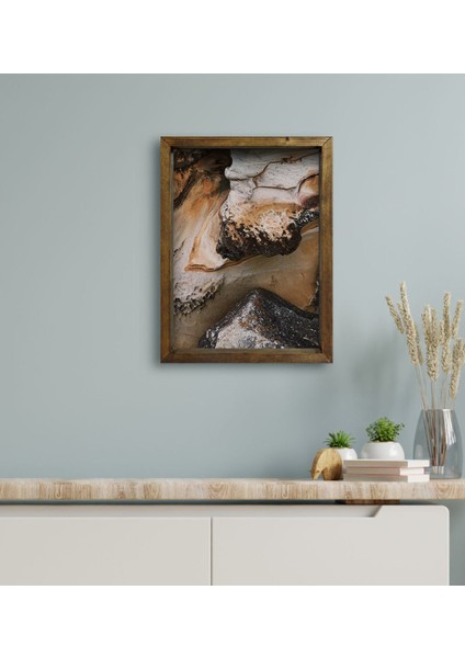 Gift Otel Odası Konseptli Doğal Masif Ahşap Çerçeveli Tablo 30X40CM-122 modelleri