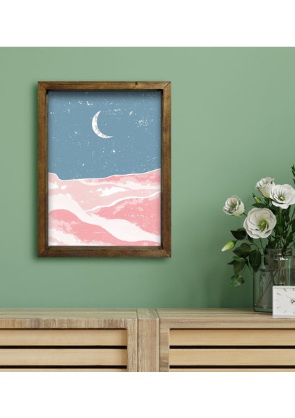 Gift Otel Odası Konseptli Doğal Masif Ahşap Çerçeveli Tablo 45X65CM-108 fiyatları