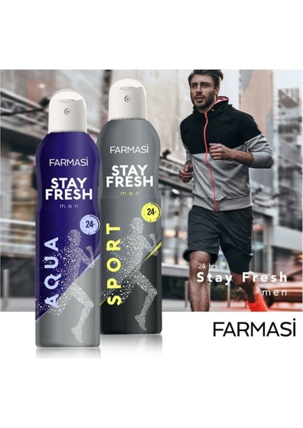Stay Fresh Sport Erkek - Aqua Erkek Deodorant 150 ml Set