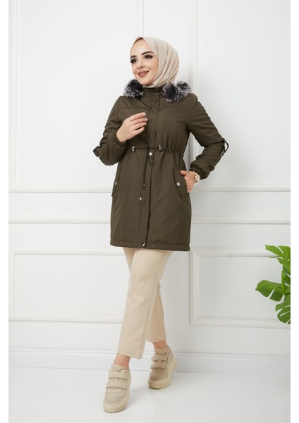 Haki Içi Kürkü ve Su Geçirmez Bayan Kışlık Mont & Kaban fırsatları