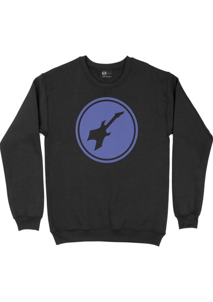 Bass Gitar Siyah Sweatshirt