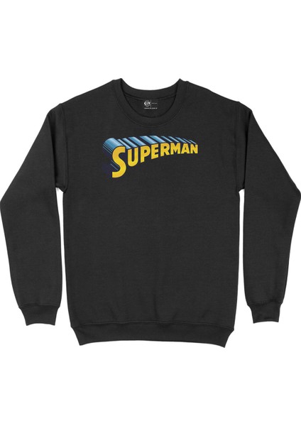 Superman Siyah Sweatshirt