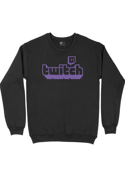 Twitch Siyah Sweatshirt