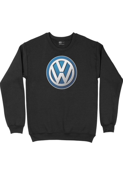 Volkswagen Logolu Siyah Sweatshirt