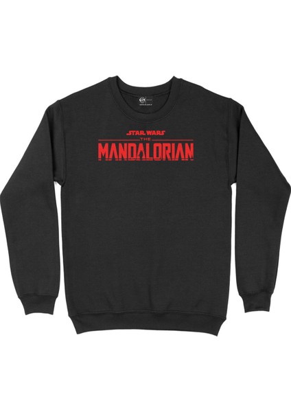 Star Wars Mandalorian Siyah Sweatshirt