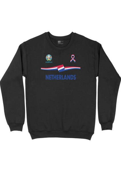 Hollanda Euro 2020 Siyah Sweatshirt