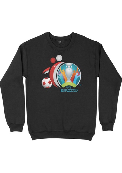 Euro 2020 Türkiye Siyah Sweatshirt
