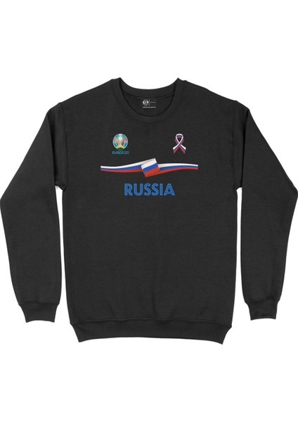 Rusya Euro 2020 Siyah Sweatshirt