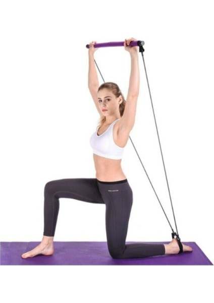 Squat Pilates Studio Evde Spor Egzersiz Çubuğu Kalça Basen Sıkılaştırıcı Pilates Barı