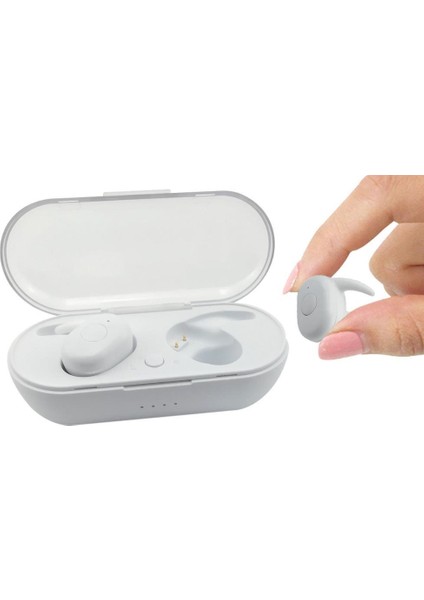 Bluetooth 5.0 Kablosuz Tws Mikrofonlu Spor Kulaklık 3D Stereo Ses Taşınabilir Şarj Kutulu Beyaz fiyatları