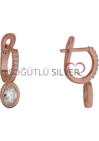 Yuvarlak Taşlı Hagi Küpe